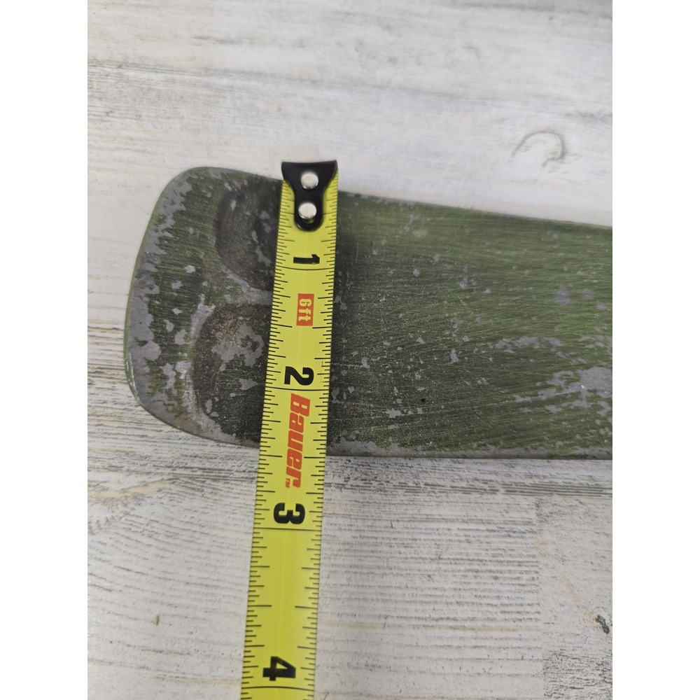 Vintage Style Large Metal Fork and Spoon Wall Decor Set Distressed Green 21" - Picture 4 of 5